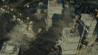 Illustration for article titled Pacific Rim shows you what it looks like when Kaiju take a dump on your house